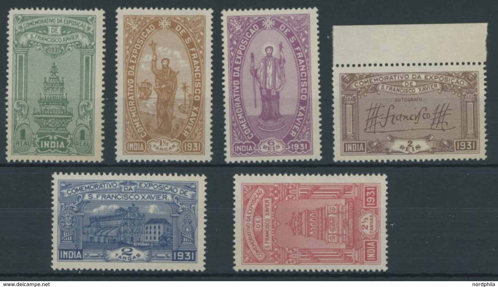 PORTUGIESISCH - INDIEN 371-76 **, 1931, Gedenkausstellung, Gummi Teils Etwas Gebräunt Sonst Postfrischer Prachtsatz - Portuguese India