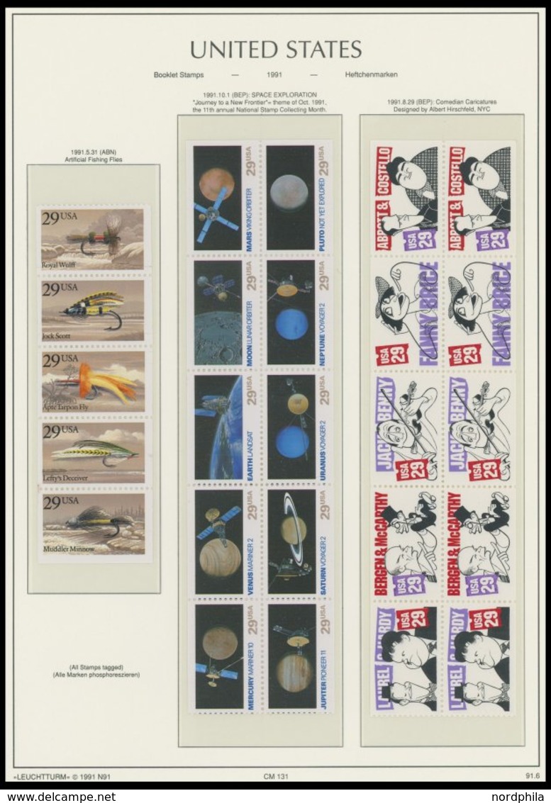 SAMMUNGEN, LOTS **, 1970-92, postfrische Sammlung USA in 2 roten Leuchtturm Falzlosalben, wohl weitgehend komplett mit v