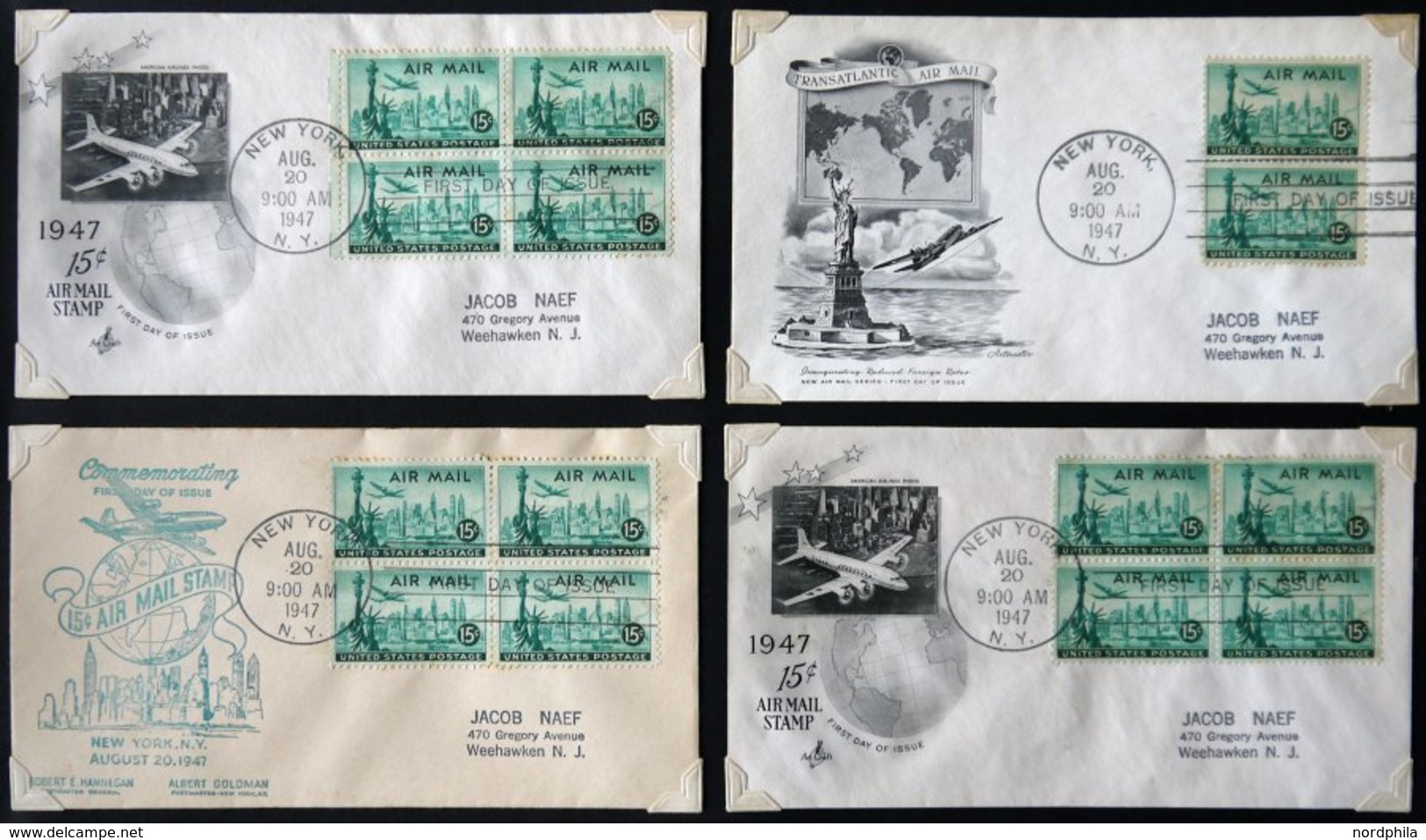 SAMMUNGEN, LOTS 1933-49, Sammlung Von 380 Belegen, Fast Nur FDC`s In 4 Großformatigen Alten Compact Cover Alben, Meist I - Collezioni & Lotti