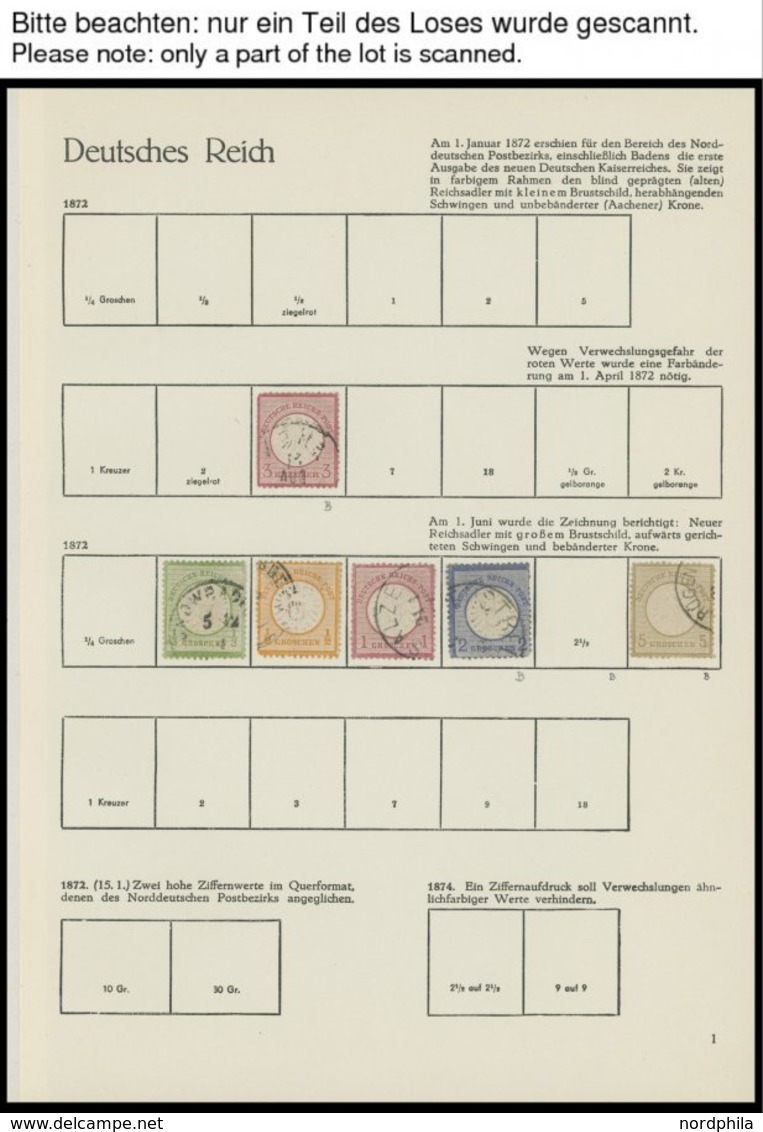 SLG., LOTS DEUTSCHLAND O,* , Altdeutschland, Dt. Reich Und Etwas Gebiete In 2 Sprechenden Behrens Alben, Wohl Meist Nur  - Collections