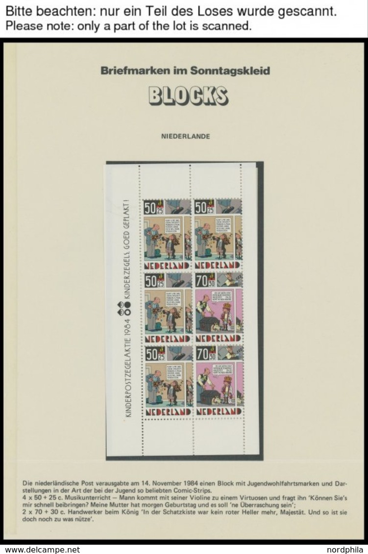 SLG. ALLE WELT **, 1983/4, Partie über 60 Verschiedener Postfrischer Blocks Und Kleinbogen Europa Und Etwas DDR, Prachte - Other & Unclassified