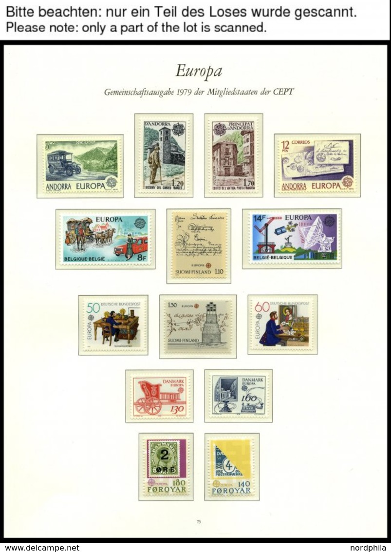 EUROPA UNION **, 1979, Post- Und Fernmeldewesen, Kompletter Jahrgang, Pracht, Mi. 112.- - Sammlungen