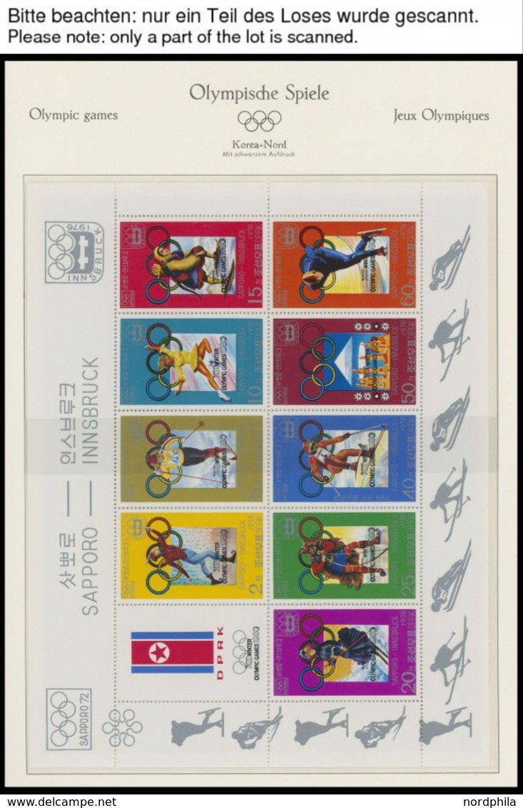 SPORT **,Brief , Olympische Spiele 1980 Im Spezialalbum Der Deutschen Sporthilfe, Mit Gezähnten Und Ungezähnten Werten U - 1990 – Italy