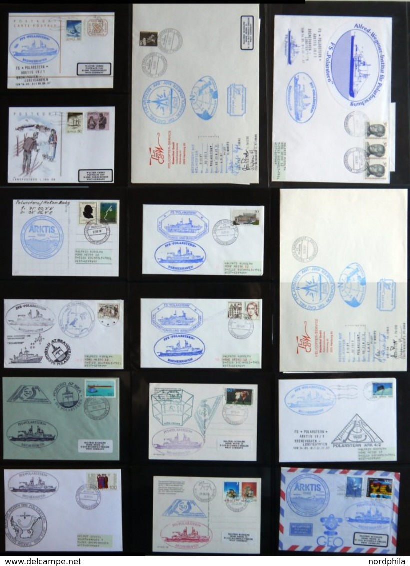 ARKTIS 1987-89, 29 Verschiedene Belege Von Der 3. - 6. Arktis Expeditionen Der POLARSTERN, Pracht - Sonstige & Ohne Zuordnung