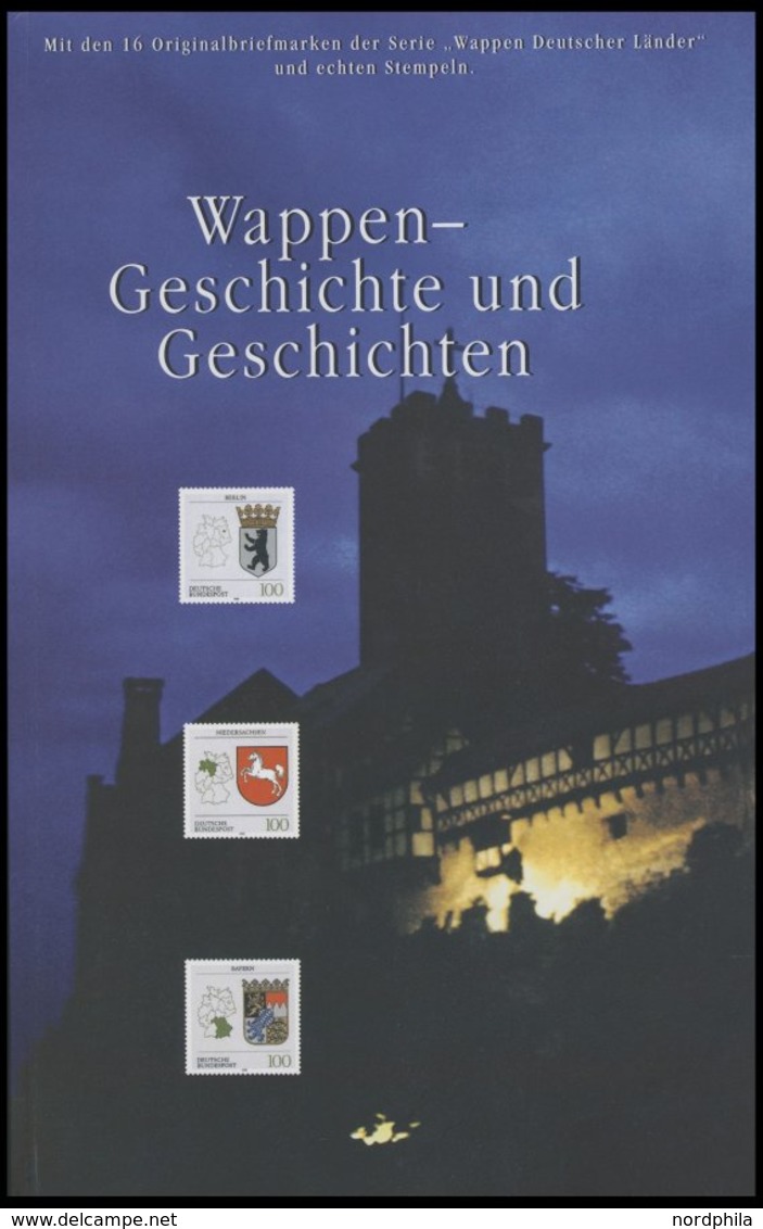 SACHBÜCHER Wappen-Geschichte Und Geschichten Mit Originalmarken Und Stempeln, Herausgegeben Von Der Deutschen Post 1994 - Filatelia E Historia De Correos