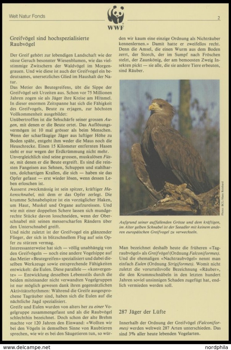 SONSTIGE MOTIVE **,Brief,BrfStk , World Wildlife Fund aus 1983-89 mit über 80 Kapiteln in 7 Spezialalben, jeweils postfr