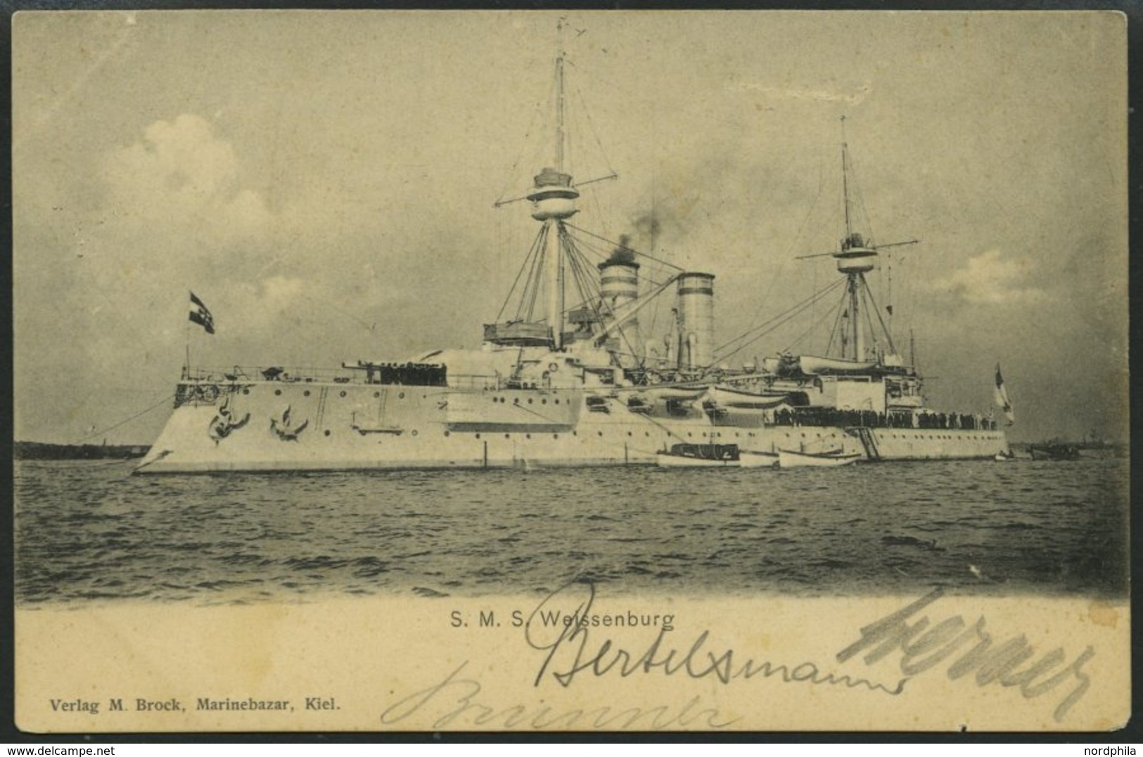 ALTE POSTKARTEN - SCHIFFE KAISERL. MARINE S.M.S. Weissenburg, Ungebrauchte Karte - Warships