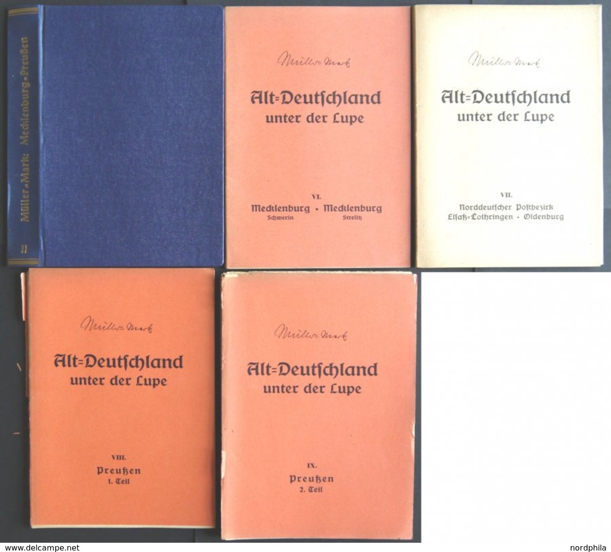 PHIL. LITERATUR Altdeutschland Unter Der Lupe - Mecklenburg - Preußen, Band II, 4. Auflage, 1956, Ewald Müller-Mark, Ca. - Filatelia E Historia De Correos