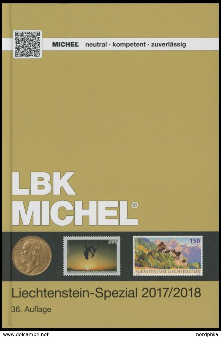 PHIL. KATALOGE Michel: Liechtenstein-Spezial Katalog 2017/2018, 36. Auflage, Alter Verkaufspreis: EUR 42.- - Philately