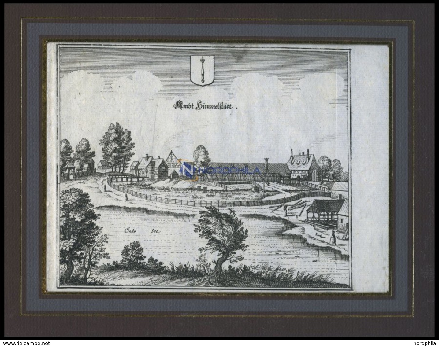 HIMMELSTÄDT/NEUMARK, Gesamtansicht, Kupferstich Von Merian Um 1645 - Lithographies