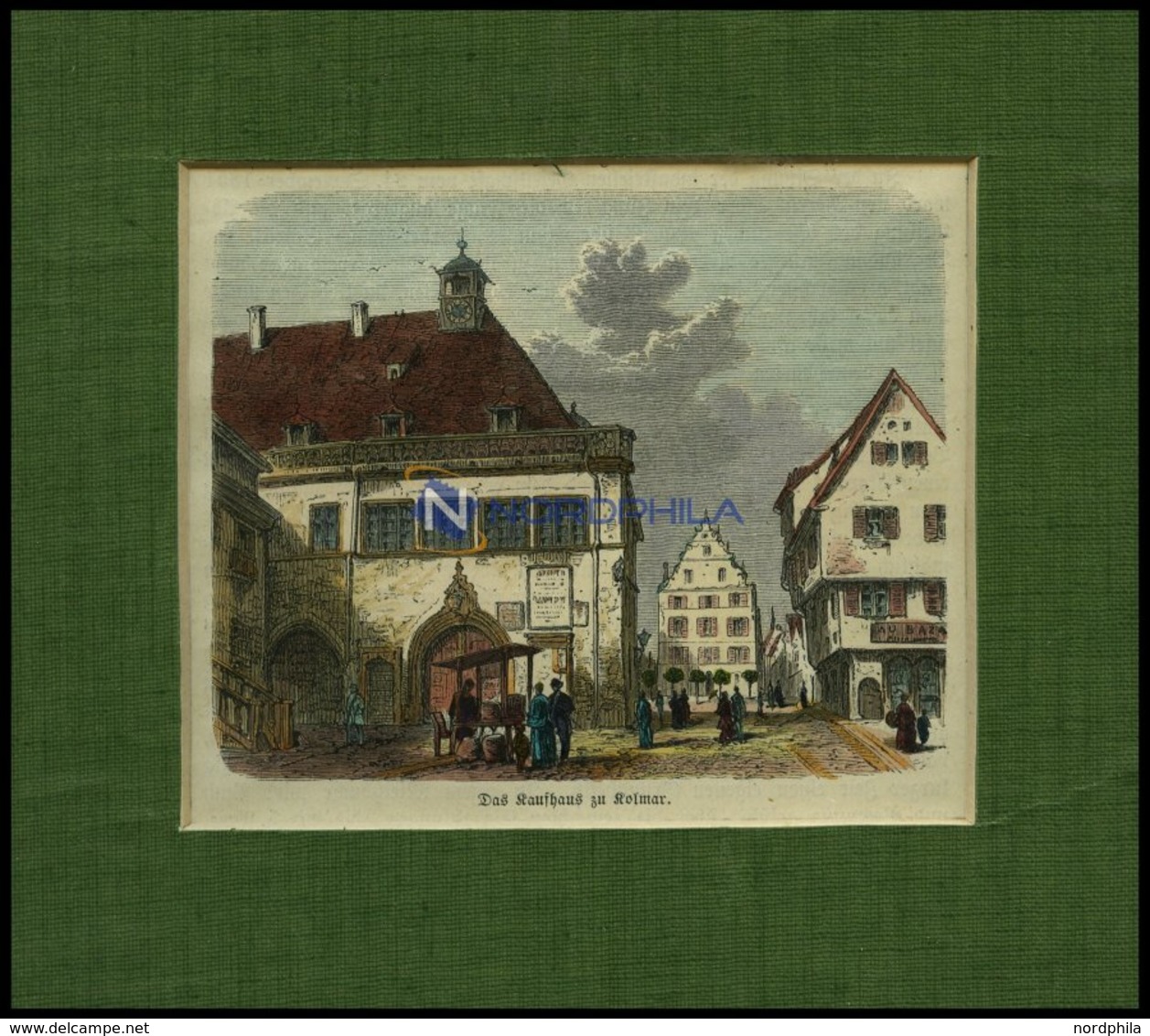 COLMAR: Das Kaufhaus, Kolorierter Holzstich Aus Deutsches Land Und Volk Um 1880 - Lithographies