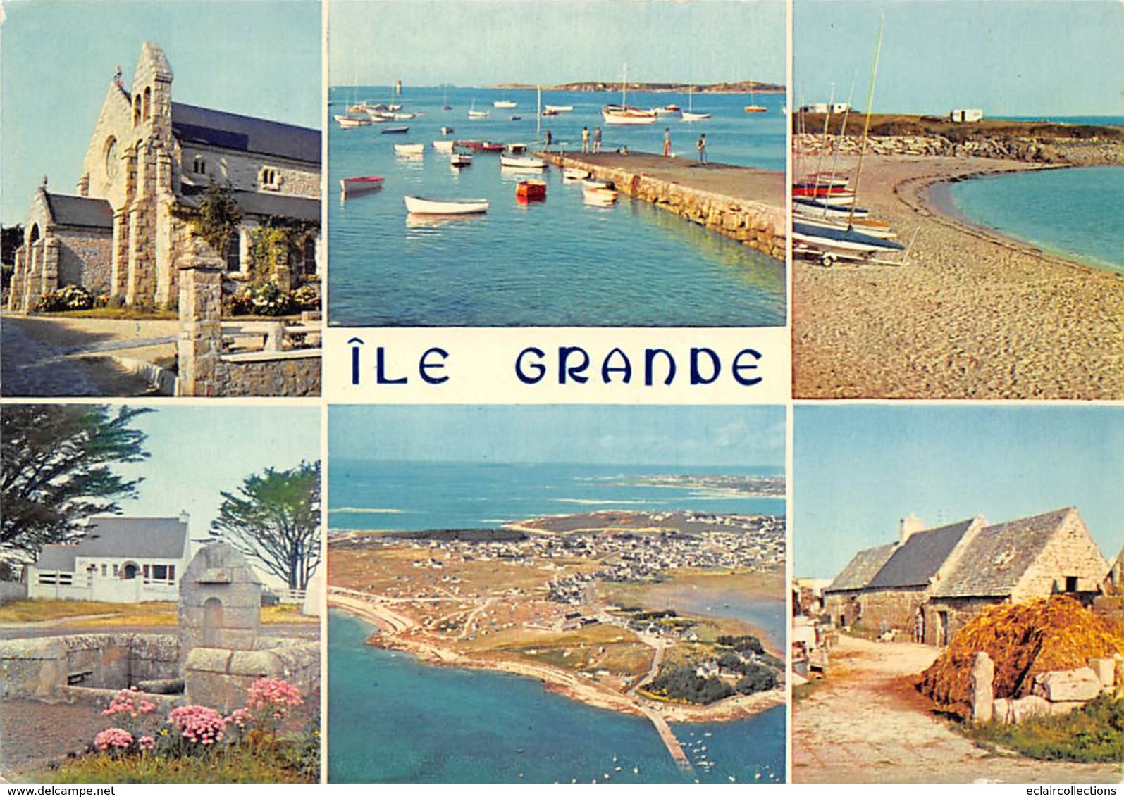 Autres Iles      22       Ile Grande.  Port.Plage.Villas   10x15      (voir Scan) - Autres & Non Classés