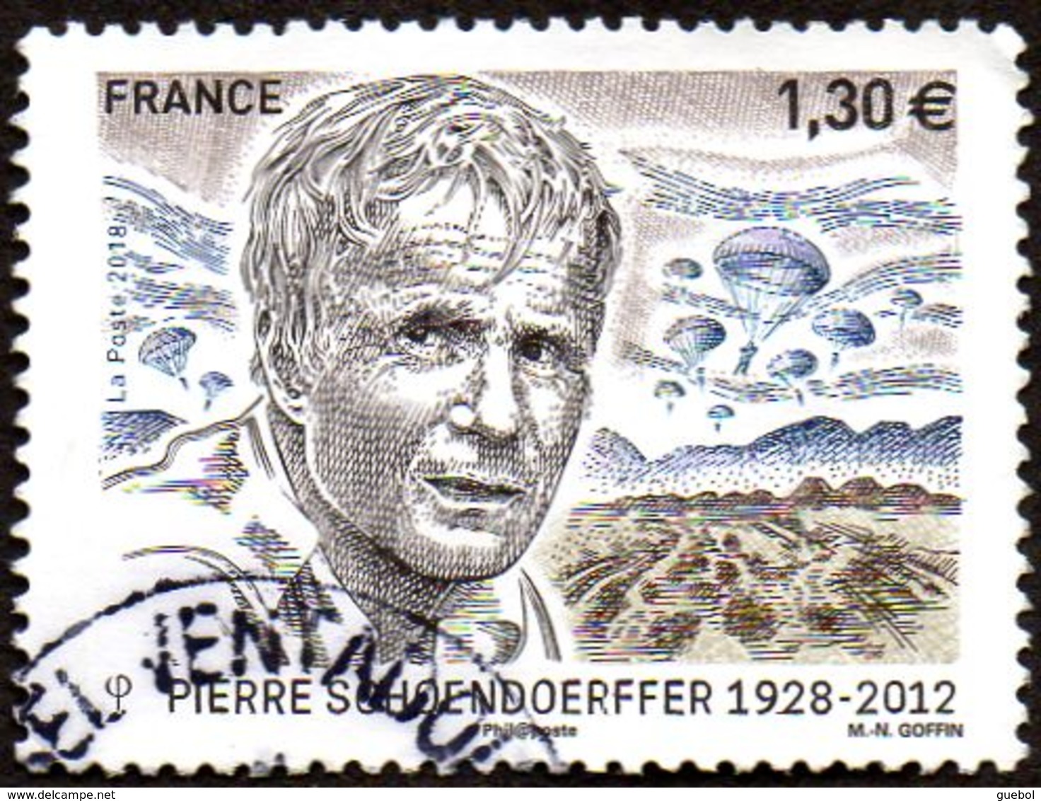 Oblitération Cachet à Date Sur Timbre De France N° 5265 - Cinéaste De Guerre, Pierre Schoendoerffer. (parachutistes) - Used Stamps