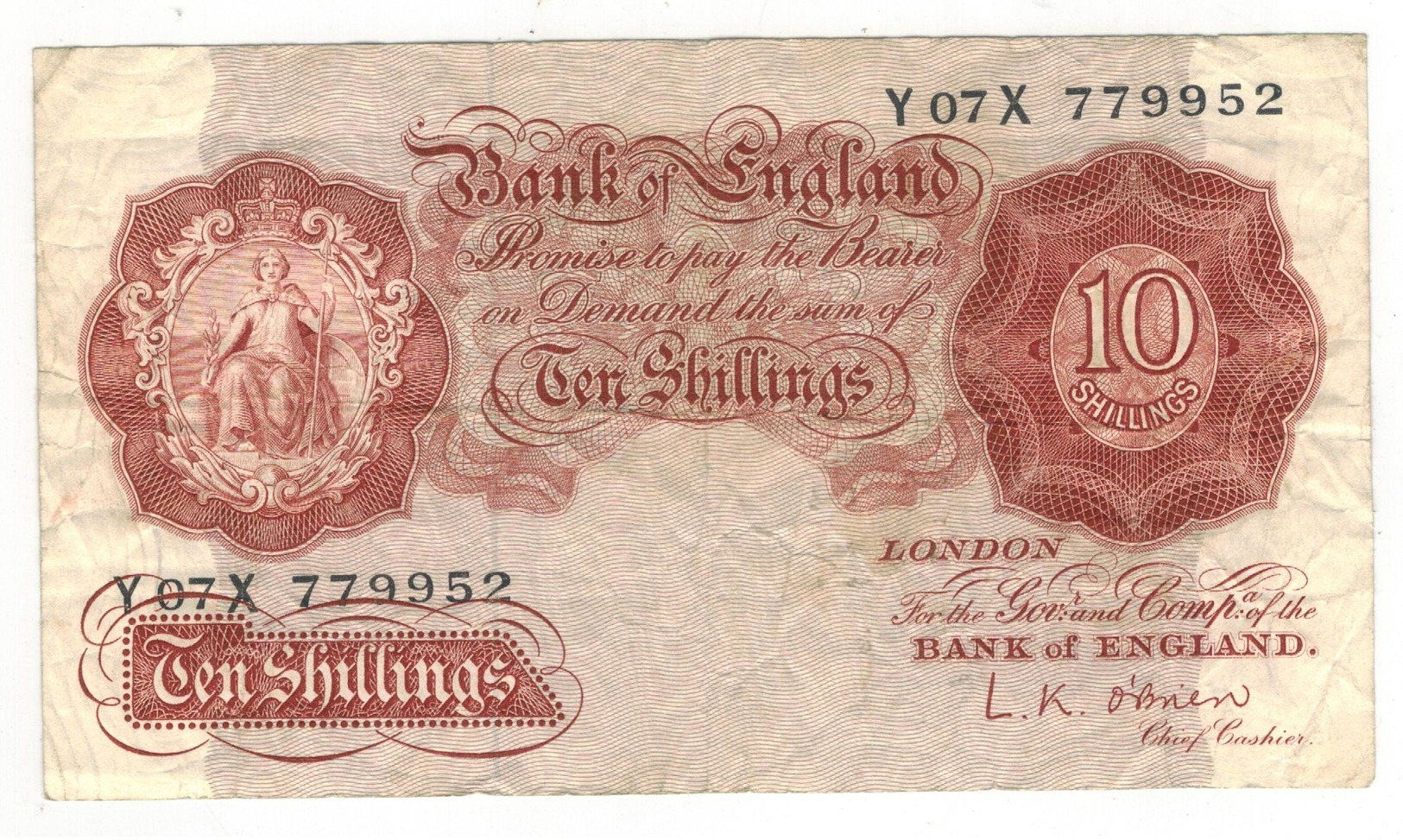 Great Britain, 10 Shill. P-368c  , F. - 10 Shillings