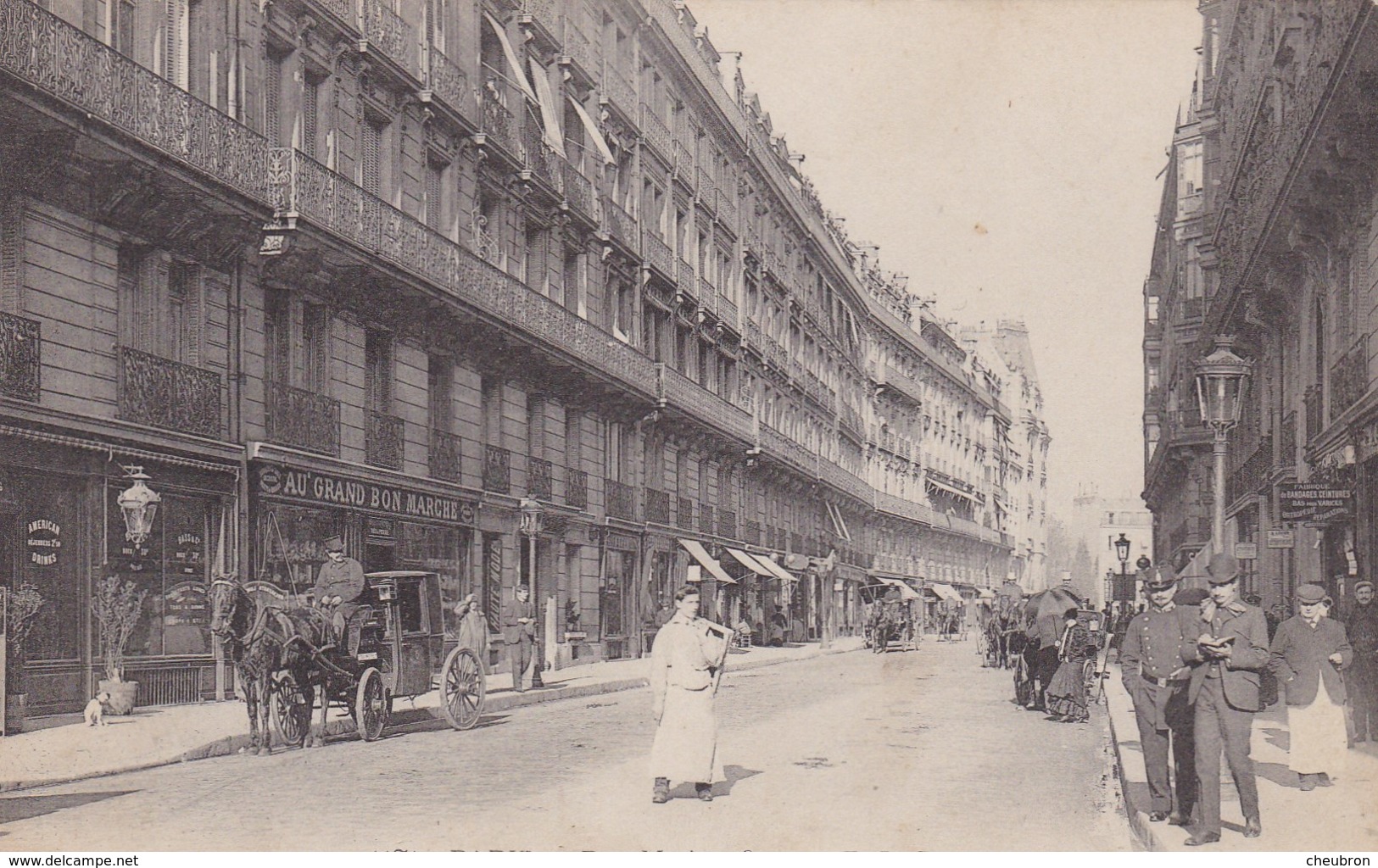 75 PARIS. CPA. ANIMATION RUE MARBOEUF.  + TEXTE - Arrondissement: 13