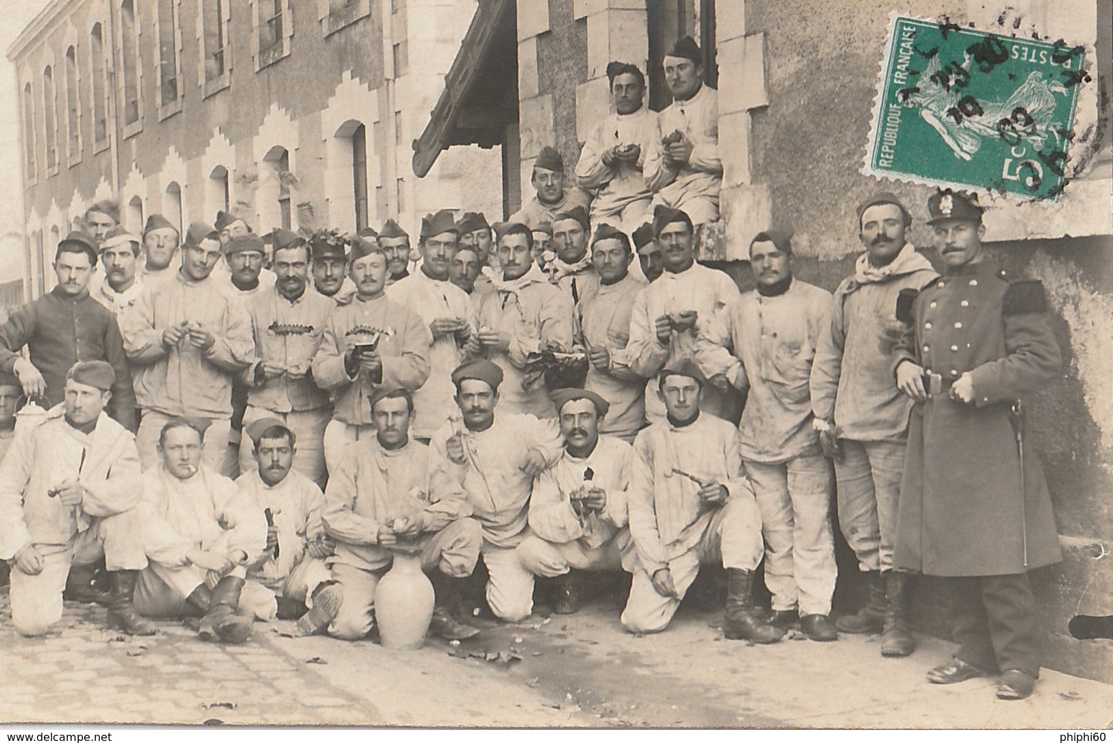 MILITARIA  -  4è Compagnie -  90 Sur Le Col -CHATEAUROUX    -  1909 - Regiments