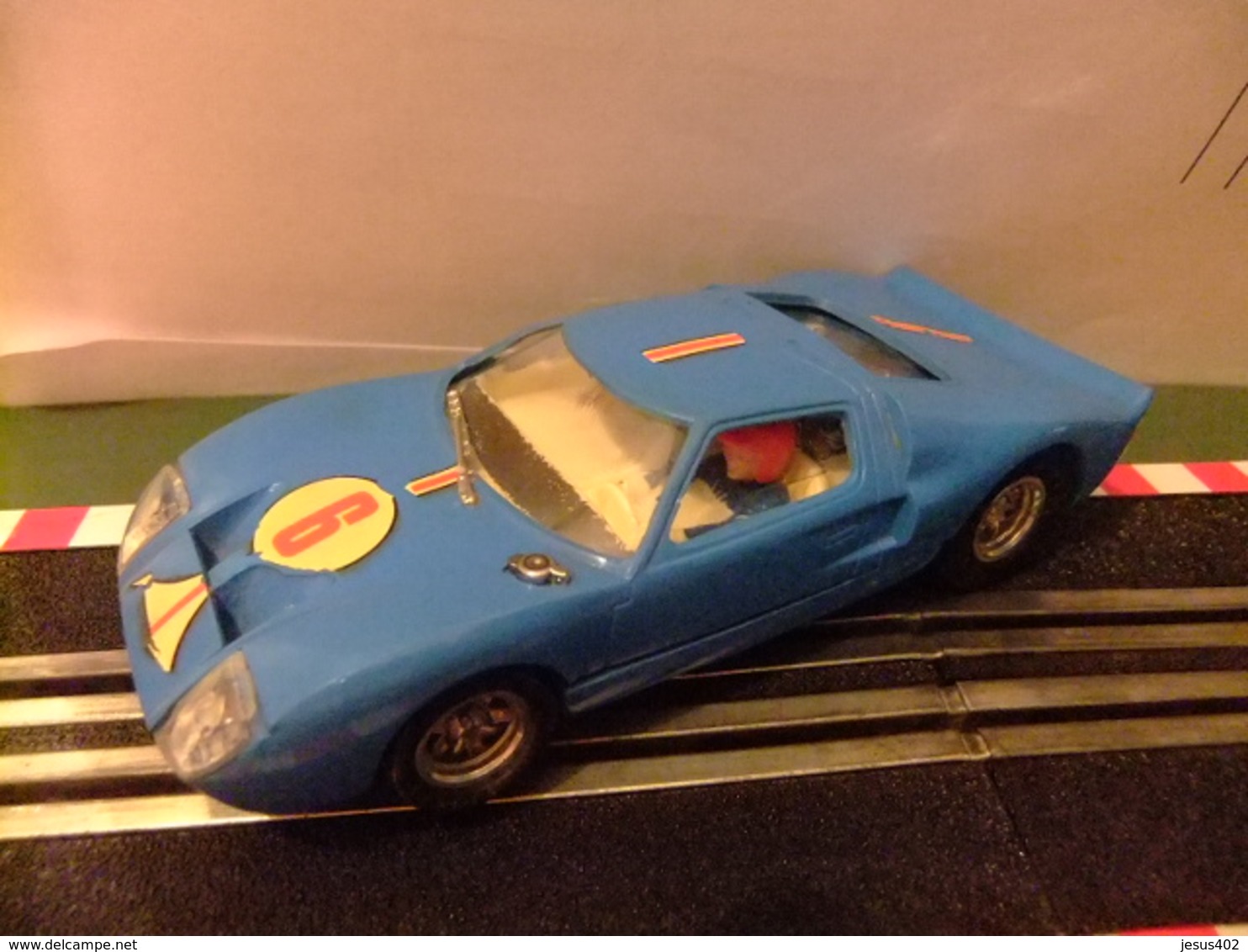 Scalextric Exin Ford GT Ref. C 35 Azul  N 6 Made In Spain - Circuits Automobiles