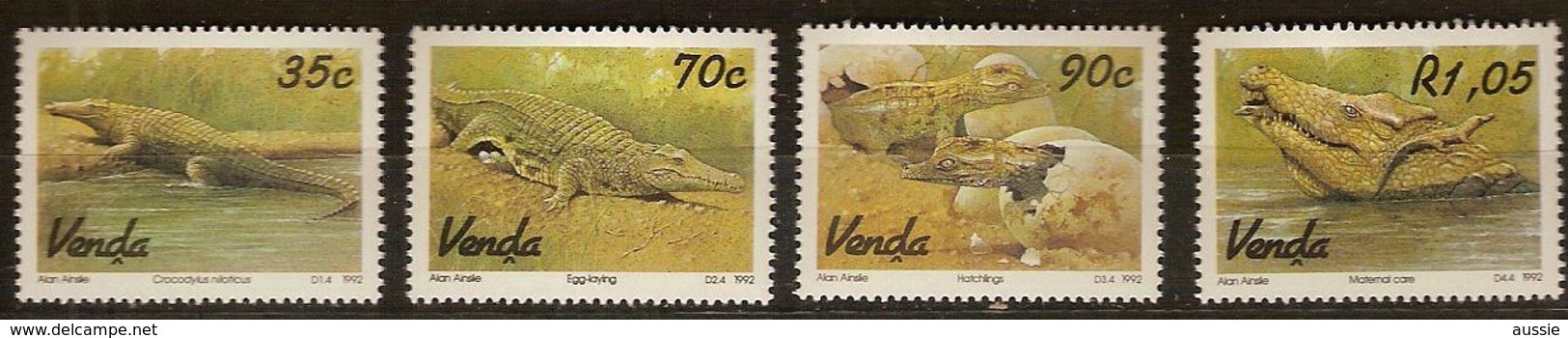 South Africa Du Sud Venda 1992 Yvertn° 245-48 *** MNH Cote 6,00 Euro Faune Crocodile - Venda