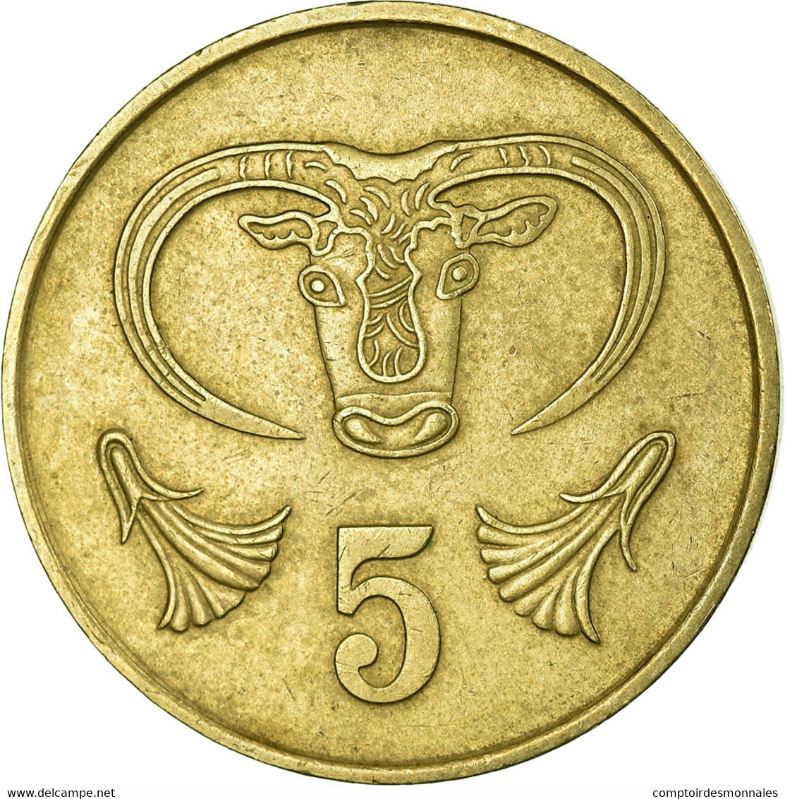 Monnaie, Chypre, 5 Cents, 1983, TB+, Nickel-brass, KM:55.1 - Chypre