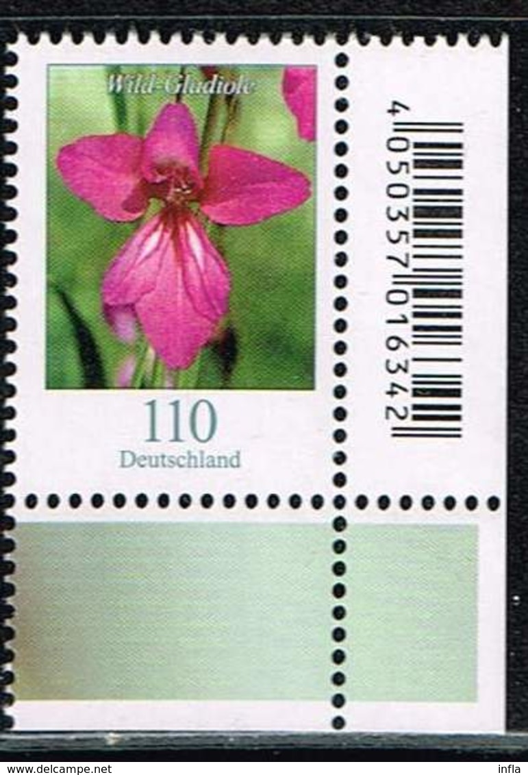 Bund 2019,Michel#  ** Blumen, Komplette Serie Mit EAN-Code - Unused Stamps