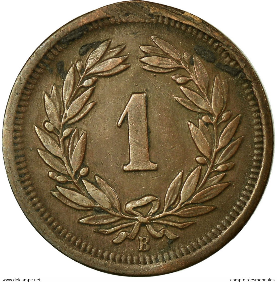 Monnaie, Suisse, Rappen, 1895, Bern, TB+, Bronze, KM:3.1 - Autres & Non Classés