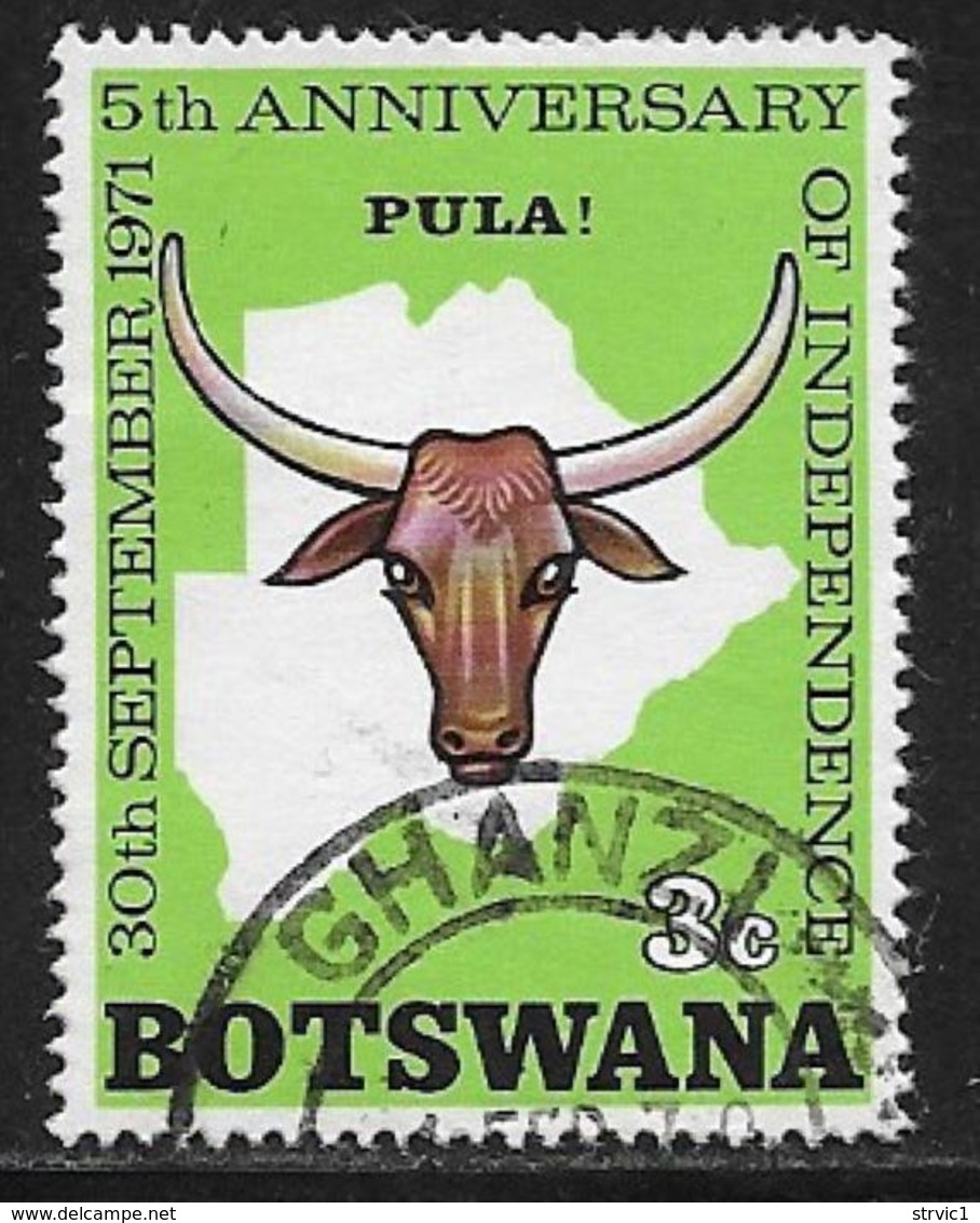 Botswana Scott # 75 Used Ox Head, 1971 - Botswana (1966-...)