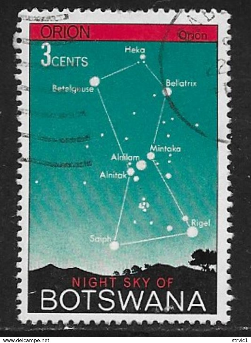 Botswana Scott # 84 Used Night Sky, Orion, 1972 - Botswana (1966-...)