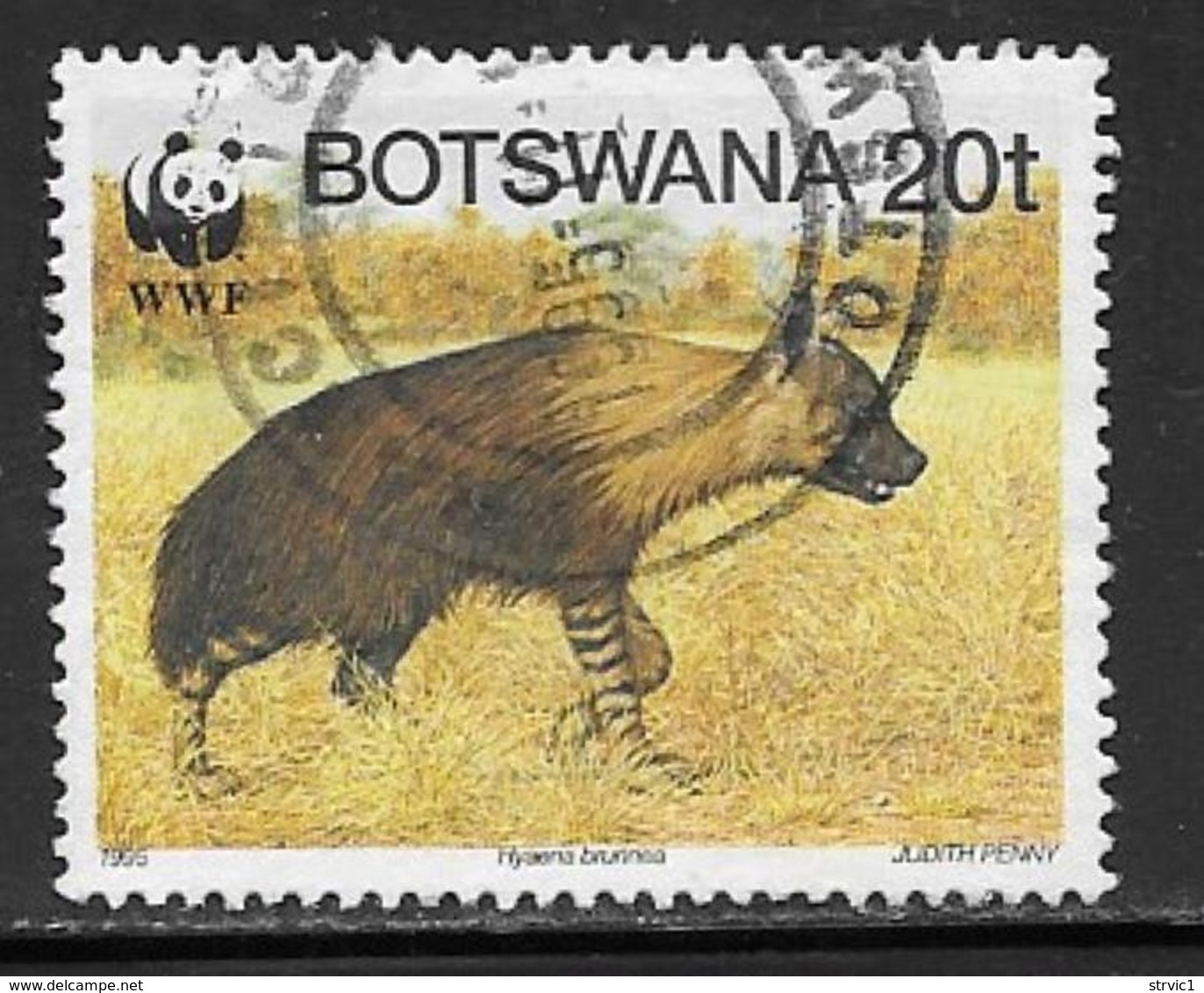 Botswana Scott # 586a Used Hyaena, 1995 - Botswana (1966-...)