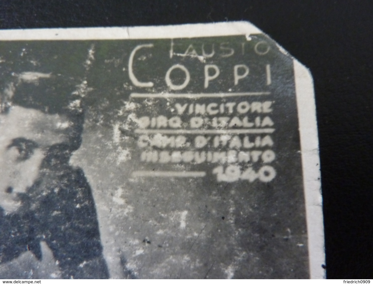 Fausto Coppi 1940 Giro Italia Italy  Cyclisme Radrennen Radsport  Cycling Velo Wielrennen - Cycling