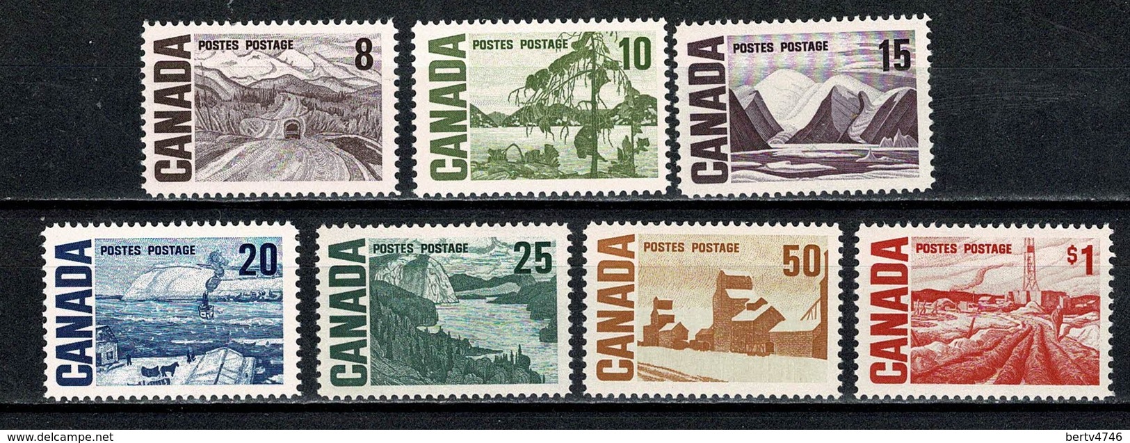 Canada 1967/72 Yv 383/89**, Sc 461/465B** - Neufs