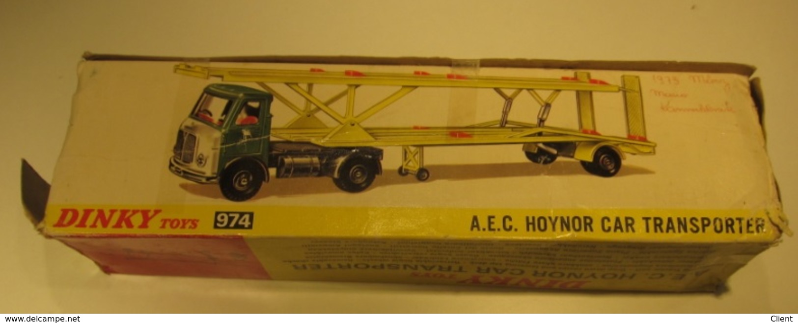 DINKY TOYS 974 - A.E.C HOYNOR CAR TRANSPORTER - - Other & Unclassified