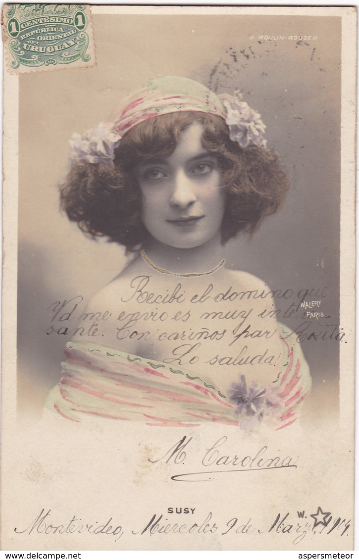 1903 CPA- SUSY. WALERY. COLORISE. CIRCULEE URUGUAY, MONTEVIDEO - BLEUP - Entertainers