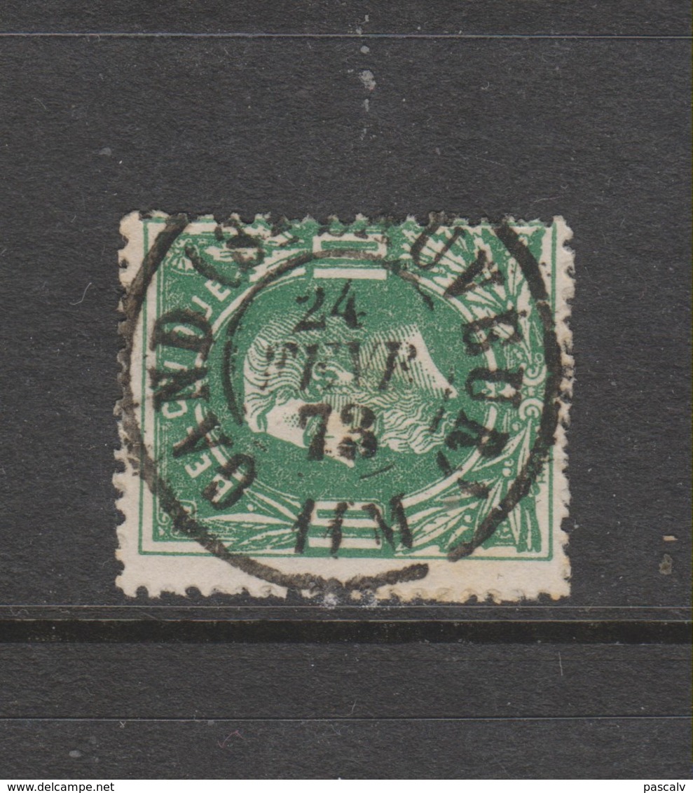 COB 30 Oblitération Centrale Double Cercle GAND (St-Sauveur) Superbe - 1869-1883 Leopold II