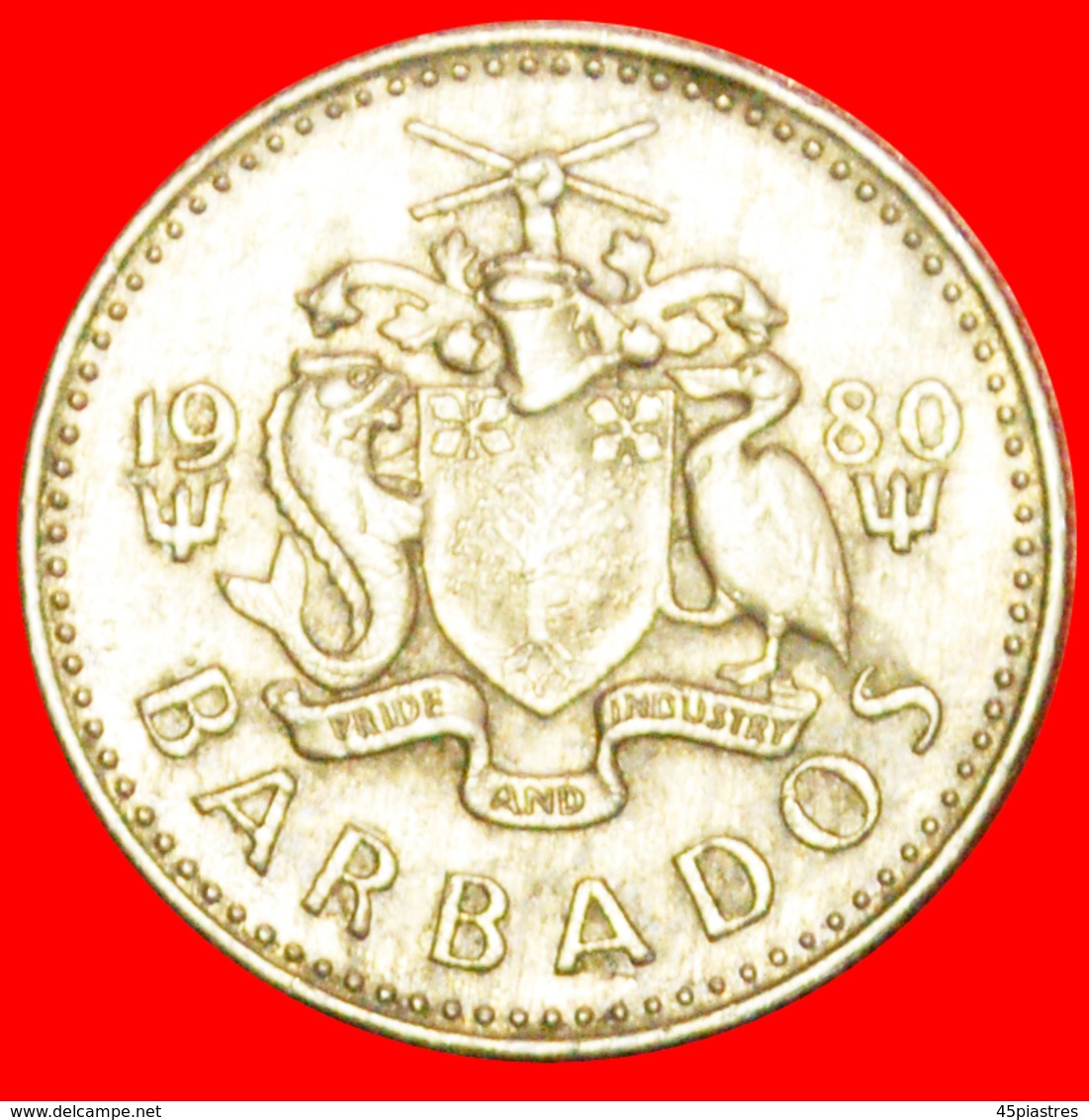 + GREAT BRITAIN (1973-2005): BARBADOS ★ 10 CENTS 1980! LOW START ★ NO RESERVE! - Barbados (Barbuda)