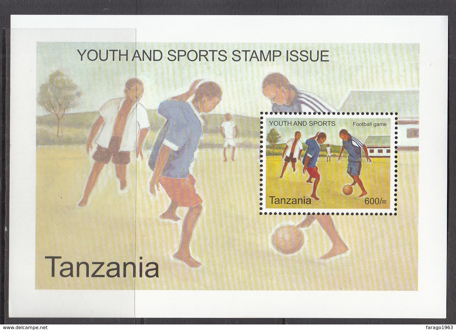 2009 Tanzania Football Souvenir Sheet MNH - Tanzania (1964-...)
