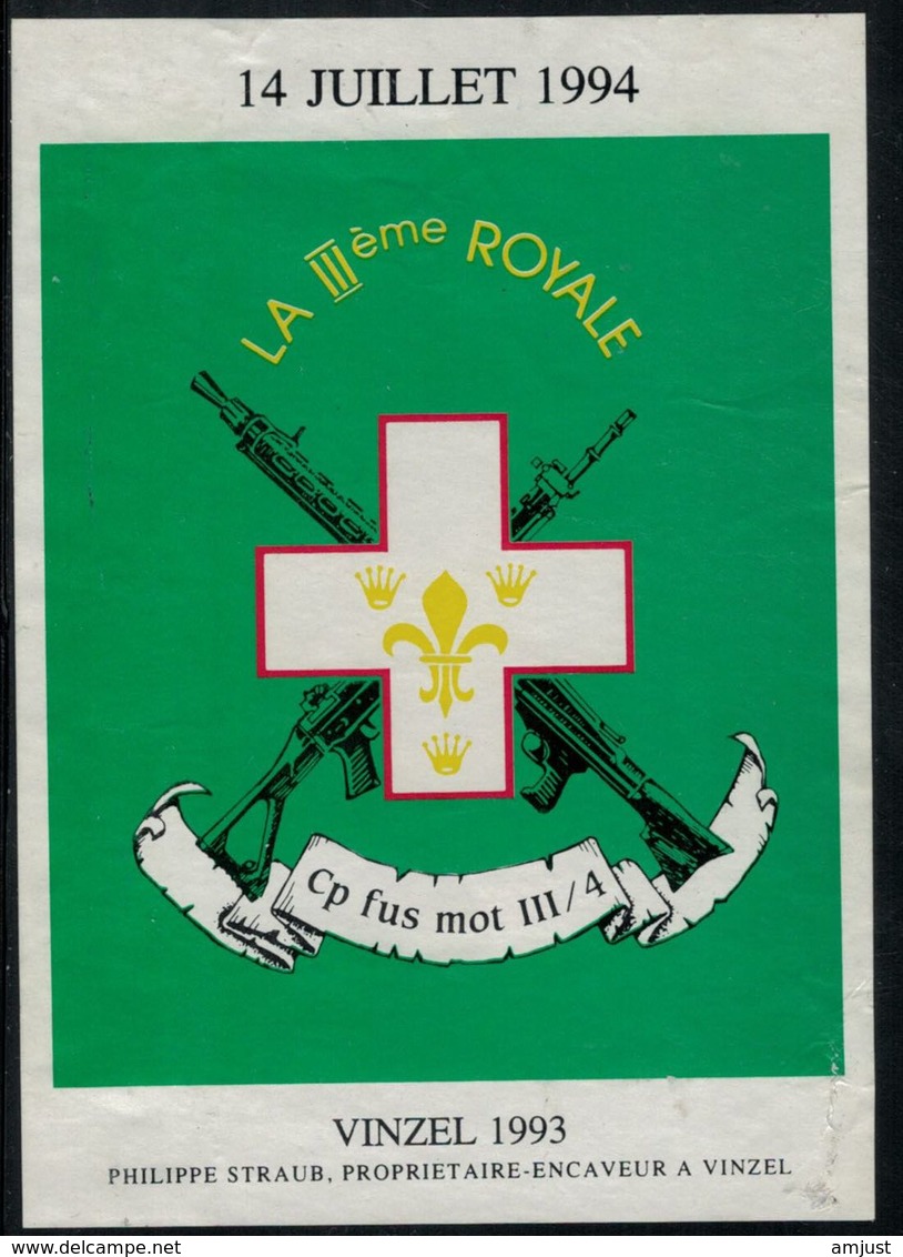 Vinzel 1993, La IIIème Royale, Cp Fus Mot III/4 - Militaire