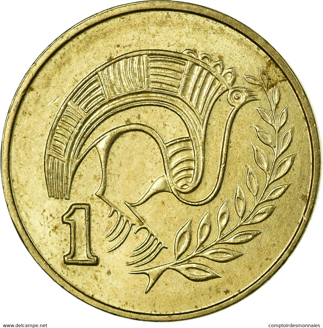 Monnaie, Chypre, Cent, 1985, TB+, Nickel-brass, KM:53.2 - Chypre