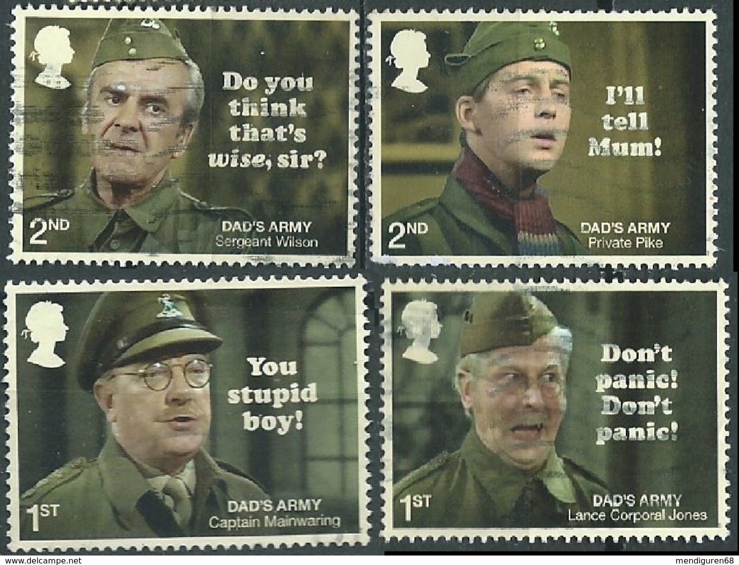 GROSSBRITANNIEN GRANDE BRETAGNE GB  2018 DAD'S ARMY SET OF 4V. USED SG 4099-103 MI 4222-25 YT 4642-45 SC 3738-45 - Non Classés