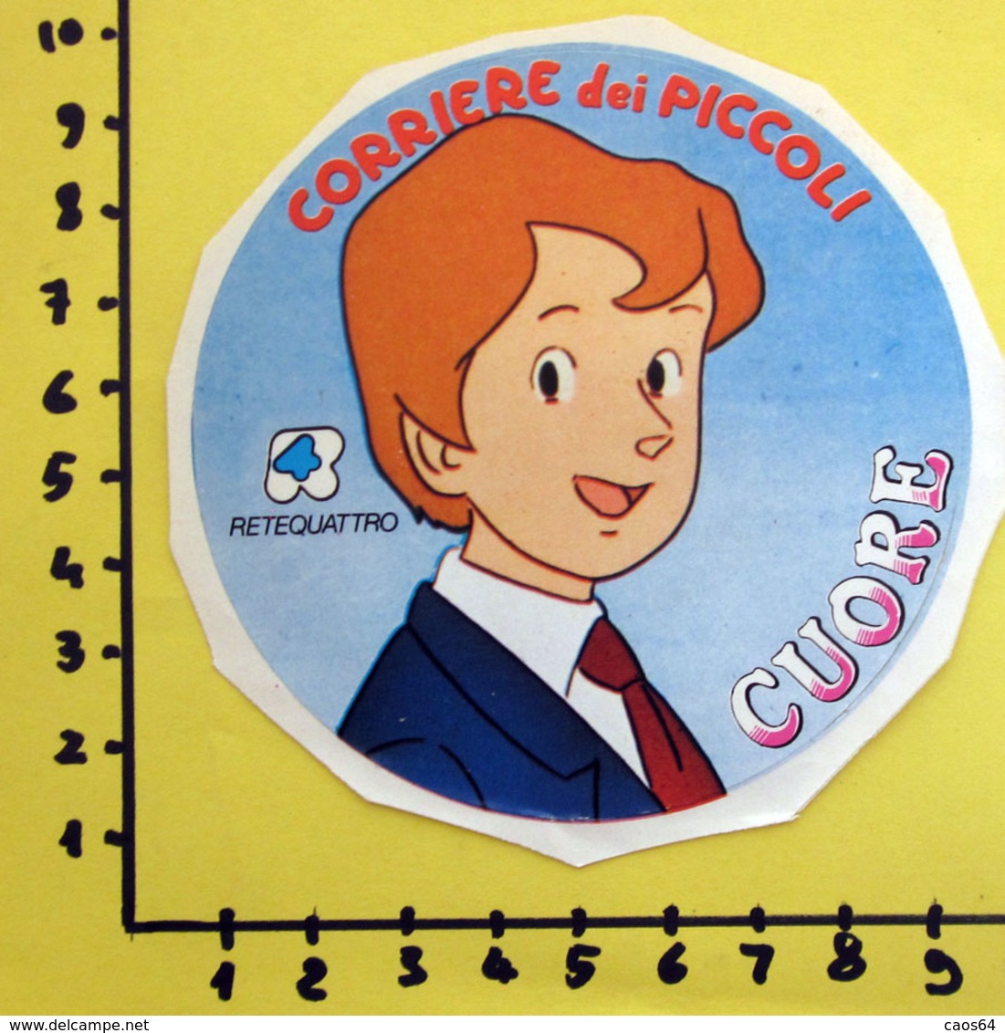 CORRIERE DEI PICCOLI CUORE  STICKER VINTAGE NEW ORIGINAL - Stickers