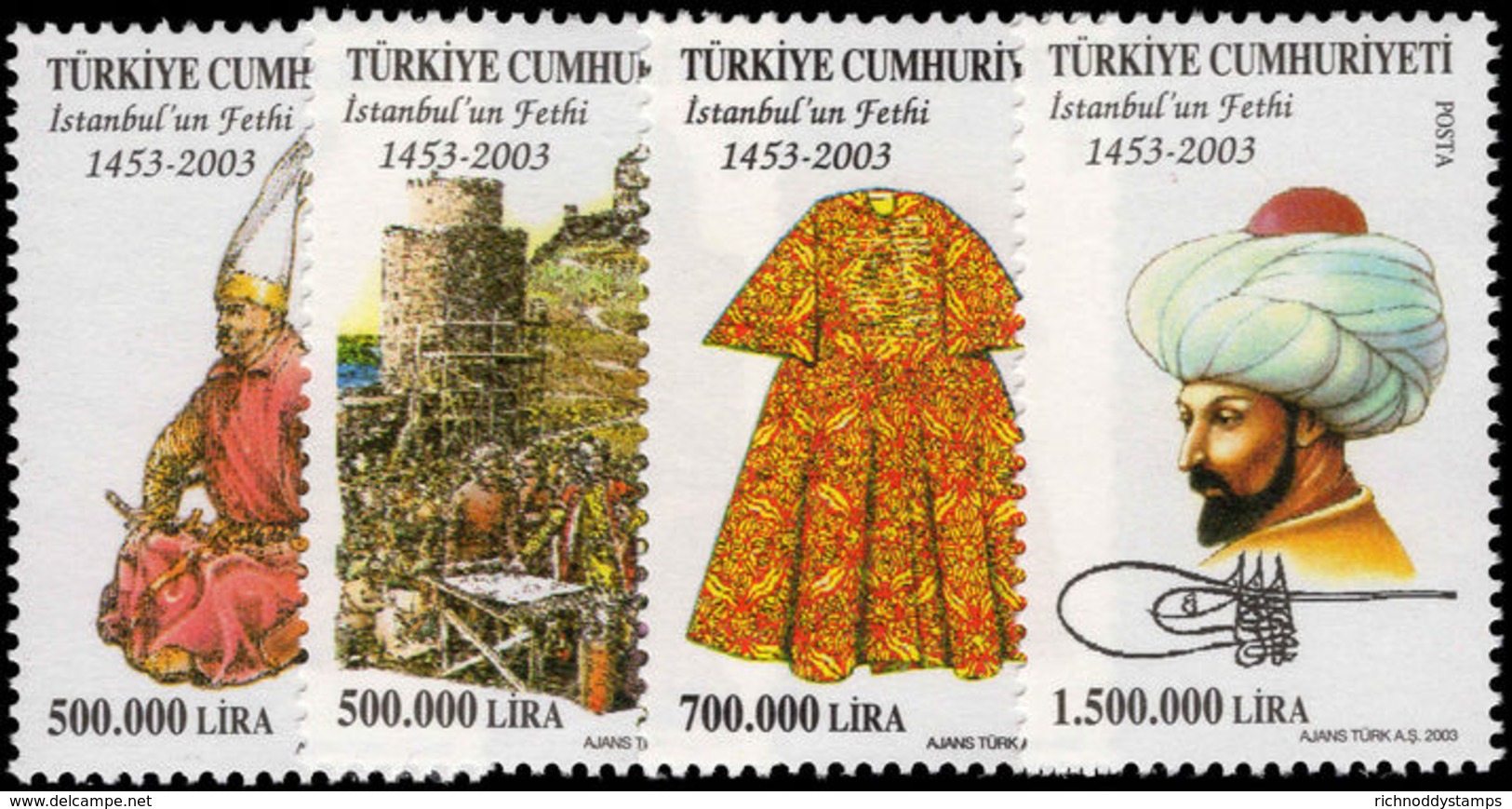 Turkey 2003 Conquest Of Instanbul Unmounted Mint. - Unused Stamps