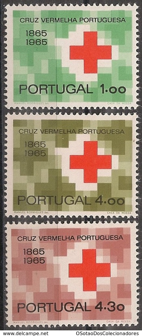 Portugal 1965 - Série Completa Cruz Vermelha Portuguesa 958 To 960 - Set Complete Portuguese Red Cross - Mint MNH** Neuf - Neufs