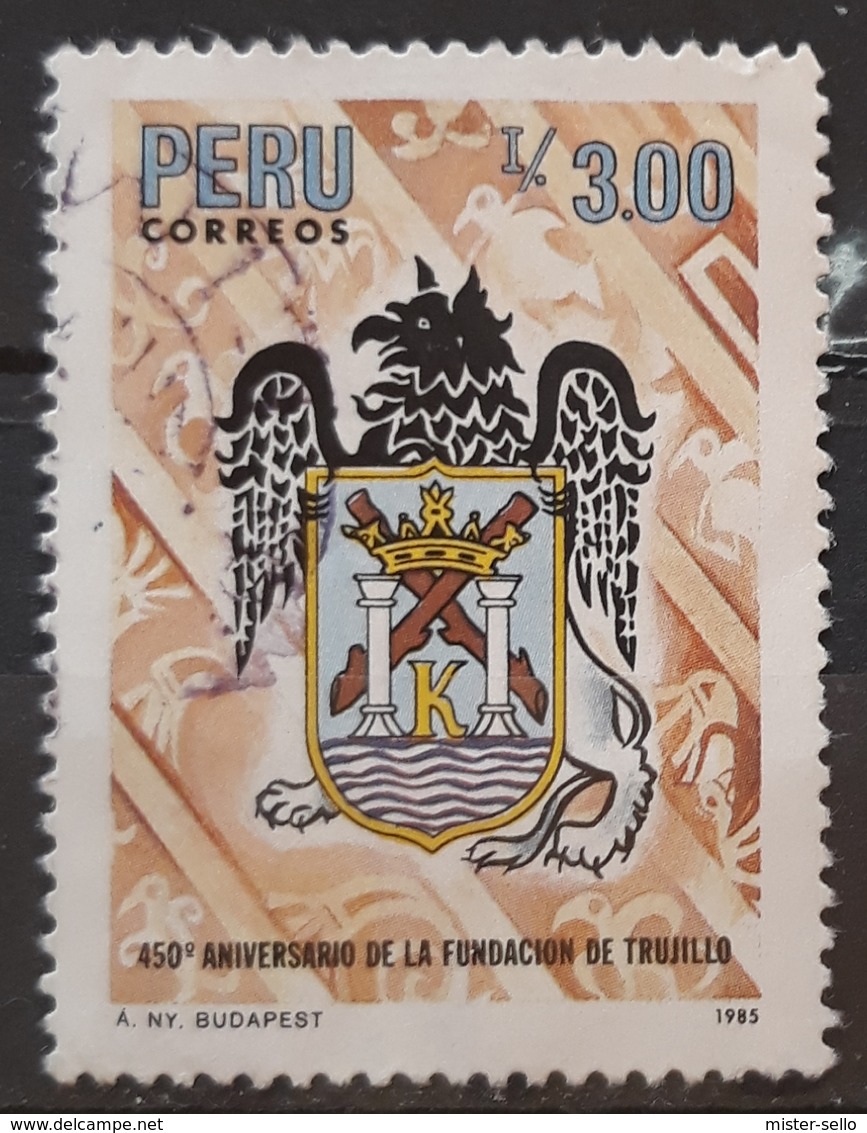 PERU 1986 The 450th Anniversary Of Trujillo. USADO - USED. - Perú