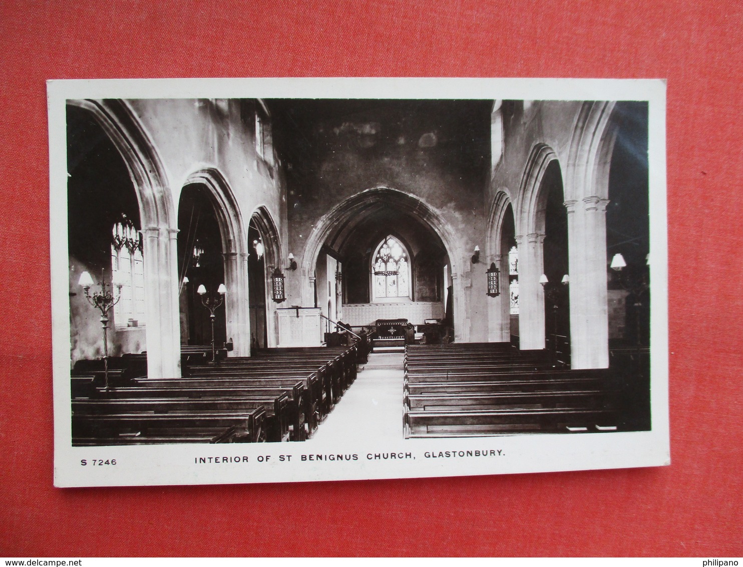 Glastonbury RPPC Interior St Benignus     Ref  3461 - Other & Unclassified