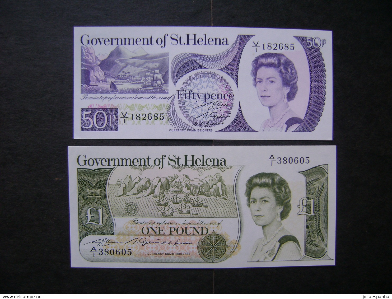 GOVERNMENT OF St. HELENA - 2 BANK NOTES "WITHOUT FOLDING" PERFECT - St. Helena