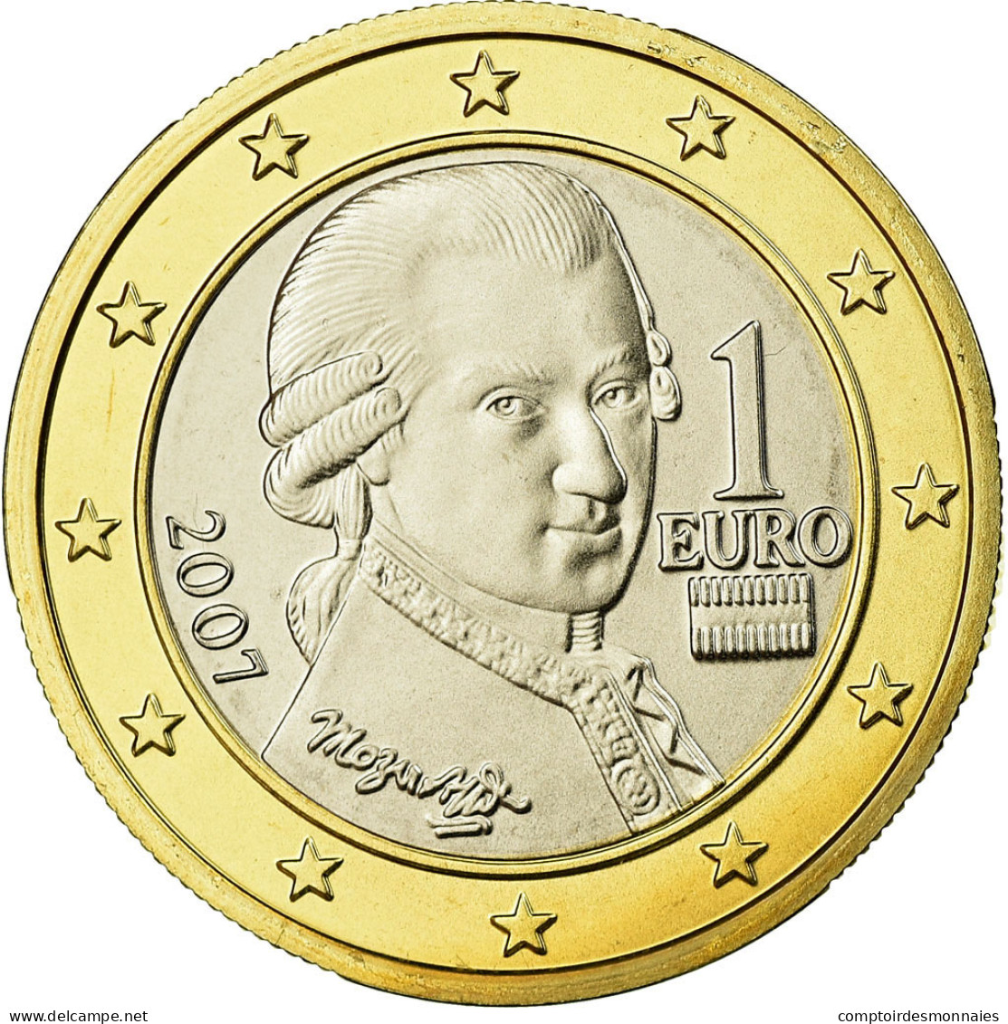 Autriche, Euro, 2007, FDC, Bi-Metallic, KM:3088 - Autriche