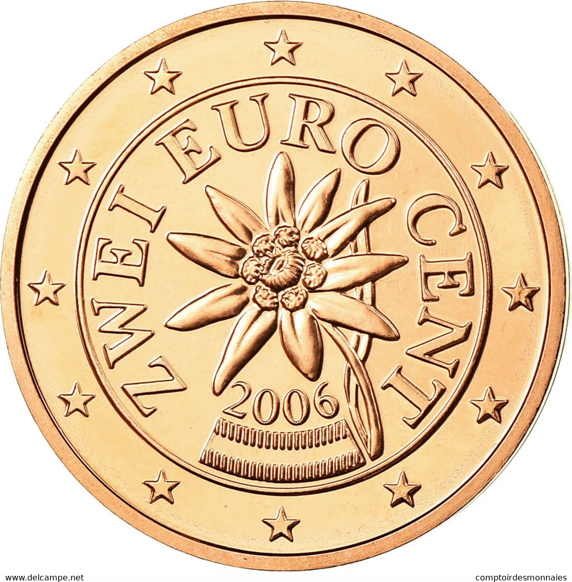 Autriche, 2 Euro Cent, 2006, FDC, Copper Plated Steel, KM:3083 - Austria