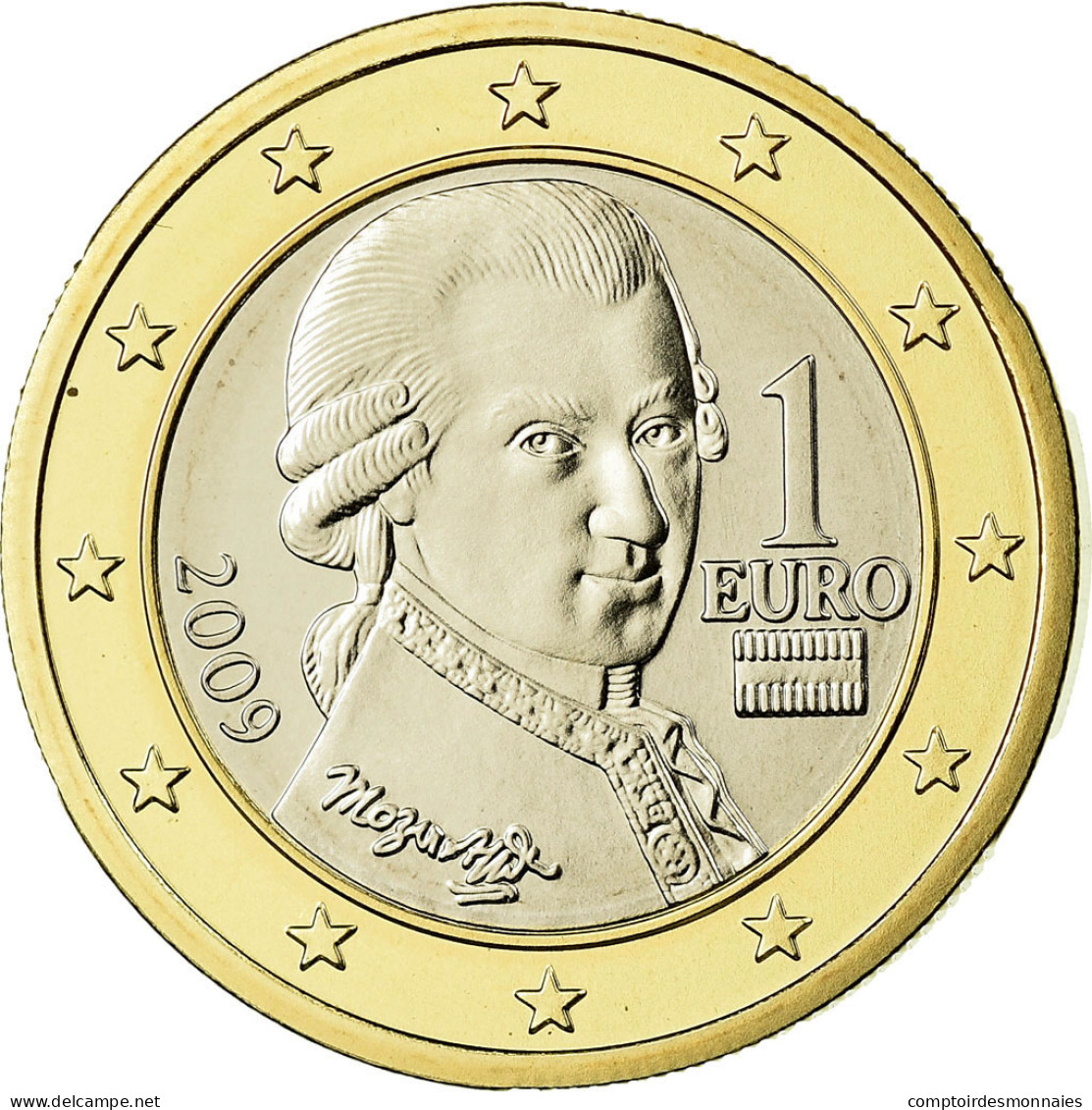 Autriche, Euro, 2009, FDC, Bi-Metallic, KM:3142 - Autriche