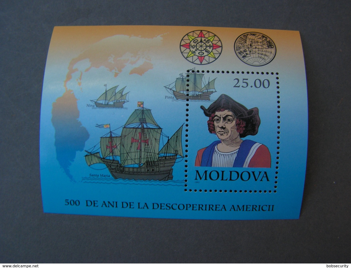 Moldova Block Kolumbus ** MNH - Moldawien (Moldau)