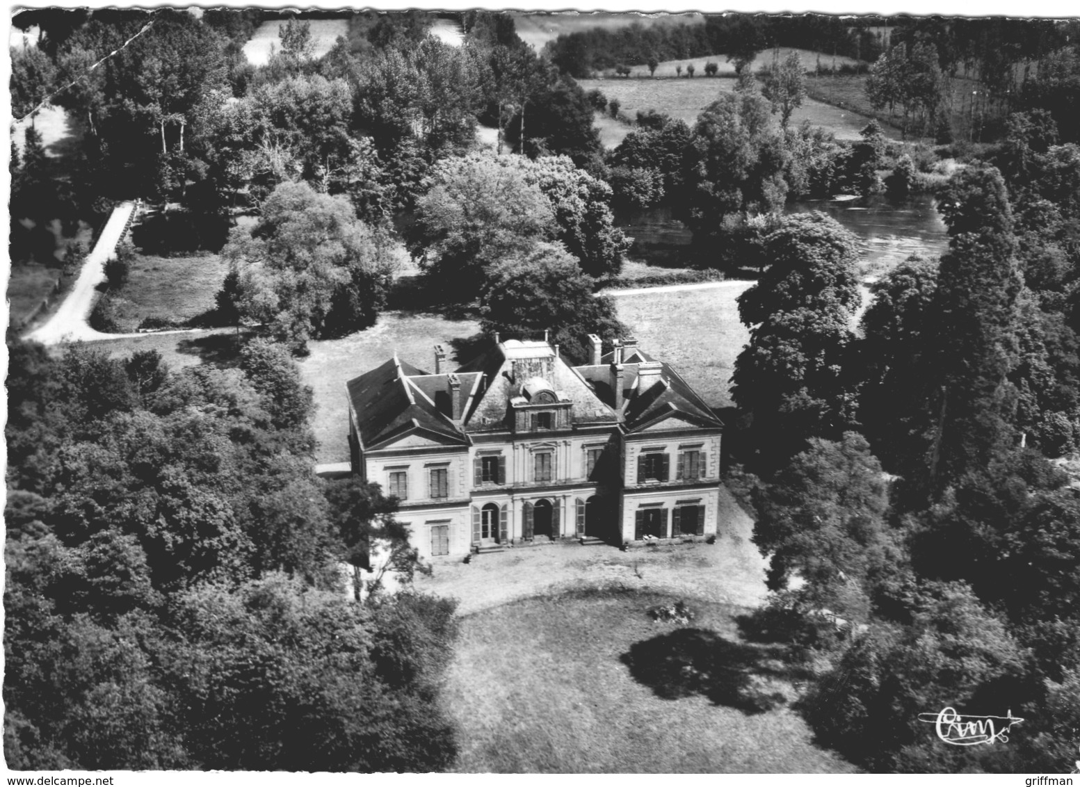 COUTURE CHATEAU DU PIN VUE AERIENNE 1962 CPSM GM TBE - Autres & Non Classés