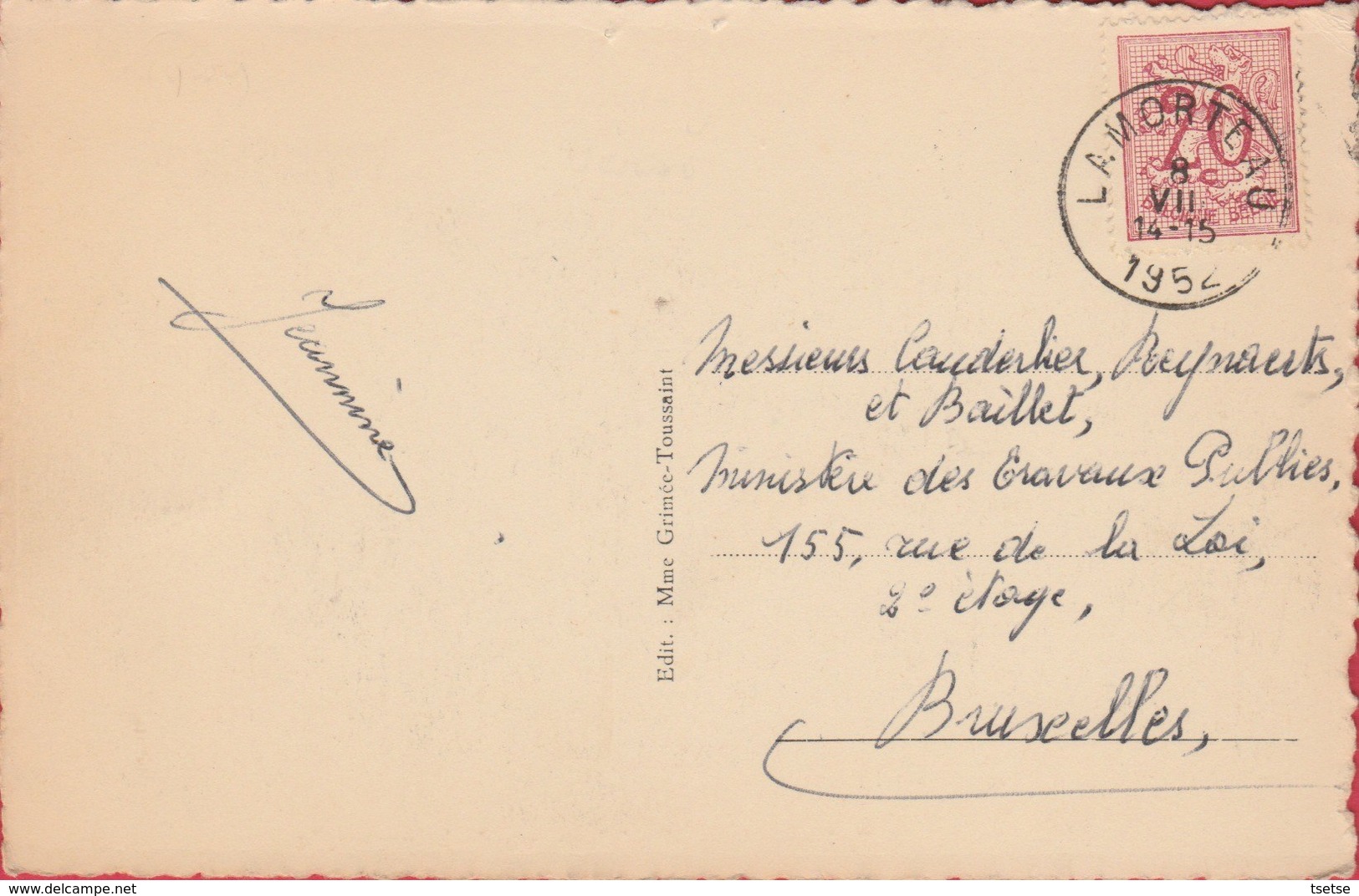 Lamorteau  - Le Thon , Vu  De La Passerelle  -1952 ( Voir Verso ) - Rouvroy